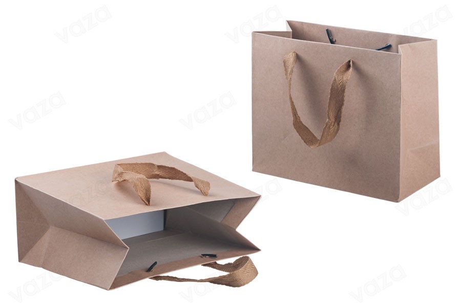Sac cadeau écologique en papier kraft - poignée marron clair avec poignée noire de 20 mm 220 x 100 x 180 Sac cadeau écologique en papier kraft - poignée marron clair avec poignée noire de 20 mm 220 x 100 x 180-εικόνα_προϊοντική