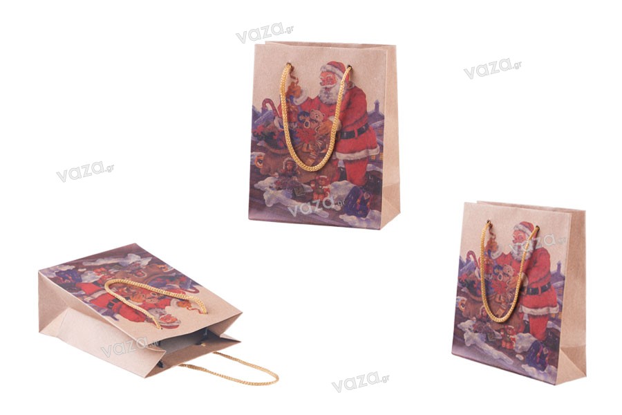 Busta regalo natalizia con maniglie a cordoncino 115x60x145 in vari disegni