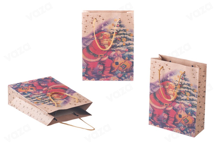 Sac cadeau de Noël avec cordon 150 x 60 x 200 en 4 motifs Sac cadeau de Noël avec cordon 150 x 60 x 200 en 4 motifs-photo_groupe
