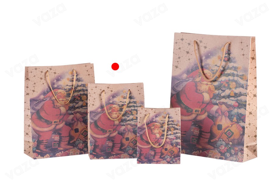 Sac cadeau de Noël avec cordon 150 x 60 x 200 en 4 motifs Sac cadeau de Noël avec cordon 150 x 60 x 200 en 4 motifs-photo_groupe