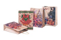 Sac cadeau de Noël avec cordon 190 x 80 x 240 en 4 motifs