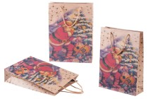 Weihnachtliche Geschenktüte mit Schnur 240x80x330 in verschiedenen Designs Weihnachtliche Geschenktüte mit Schnur 240x80x330 in verschiedenen Designs
