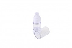 Airless plastic bottle for transparent cream 15 ml
