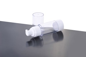 Flacon transparente en plastique airless pour crème de 30 ml-6