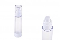 Airless plastic bottle for transparent cream 50 ml