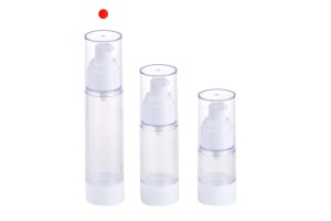 Flacon transparente en plastique airless pour crème de 50 ml-8
