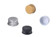 Aluminum pre-threaded screw cap - 18x10.5 - in 4 colors with liner