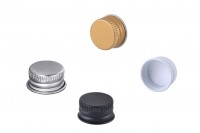 Aluminum pre-threaded screw cap - 18x10.5 - in 4 colors with liner