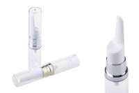 Transparent Airless bottle 5 ml for serum  with lid in 2 colors