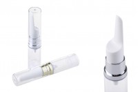 Transparent 5ml airless bottle with cap - in 2 colors 