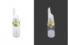 Transparent 5ml airless bottle with cap - in 2 colors 