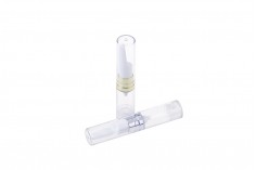 Sticlă Airless 5 ml pentru serum, transparent, cu capac - 2 culori