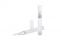 Transparent Airless bottle 15 ml for serum with lid in 2 colors