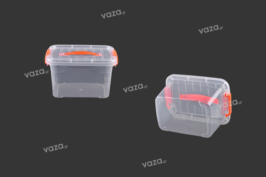 Κουτί αποθήκευσης πλαστικό διάφανο 290x205x170