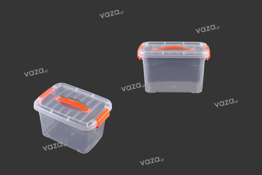Κουτί αποθήκευσης πλαστικό διάφανο 290x205x170