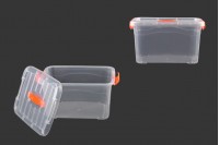 Transparent plastic storage box 330x240x180