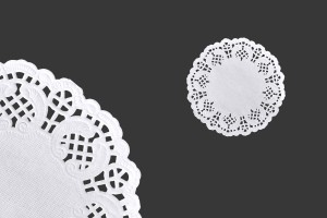 Papier chiffon pour bocaux en blanc 114 mm - 100 pcs-1