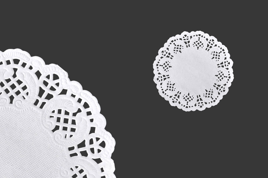 Papier chiffon pour bocaux en blanc 114 mm - 100 pcs