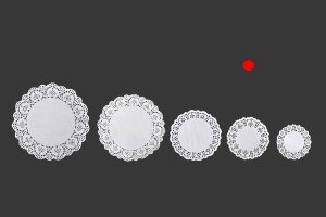 Papier chiffon pour bocaux en blanc 114 mm - 100 pcs-2