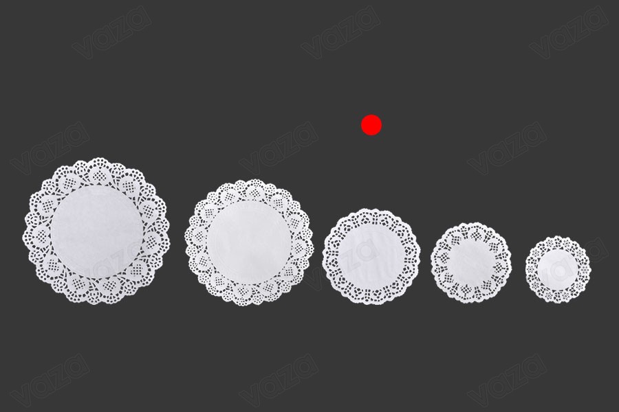 Papier chiffon pour bocaux en blanc 140 mm - 100 pcs Papier chiffon pour bocaux en blanc 140 mm - 100 pcs-εικόνα_διαστάσεις