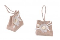 Pochettes décoratives faits à la main pour bonbonnières 75x45x65 mm - 12 pièces/pack