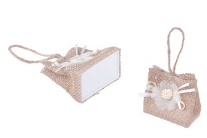 Handgemachte Säckchen für Gastgeschenke  75x45x65mm - 12 Stücke-εικόνα_διαστάσεις