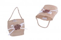 Pouches handmade decorative for favors 62x44x70 mm - 12 pieces/pack