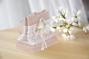 Μπομπονιέρες πουγκάκια χειροποίητα 74x44x67mm - 12 τμχ-εικόνα_σύνθεση