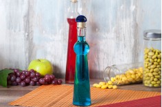 180ml glass bottle for olive oil, vinegar or spirits also suitable for decoration in size 53x240