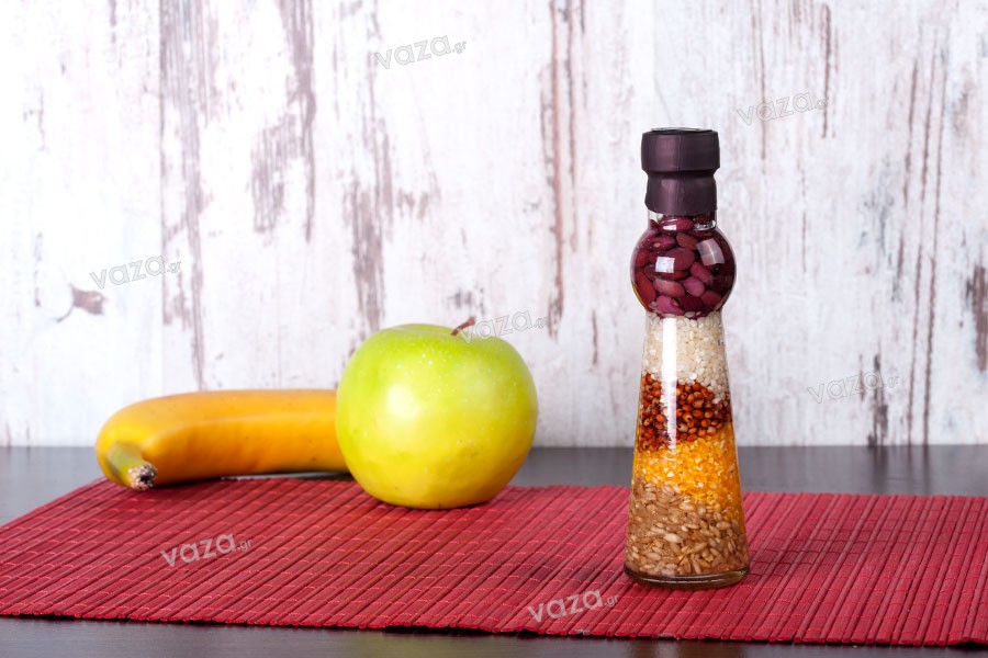 100ml Kitchen grain seeds decoration glass bottle in size 45x160 