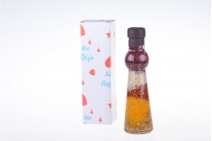 Μπουκάλι γυάλινο με διάφορους καρπούς για διακόσμηση της κουζίνας 45x160 - 100 ml