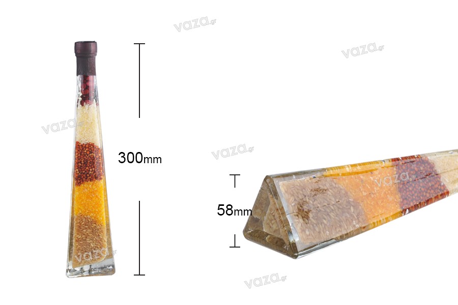 180ml Kitchen grain seeds decoration glass bottle
