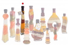 Μπουκάλι με διάφορους καρπούς γυάλινο για διακόσμηση της κουζίνας - 180 ml
