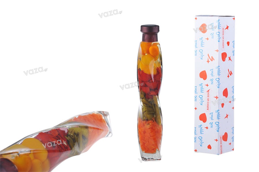 320ml Kitchen fruit veg decoration glass bottle