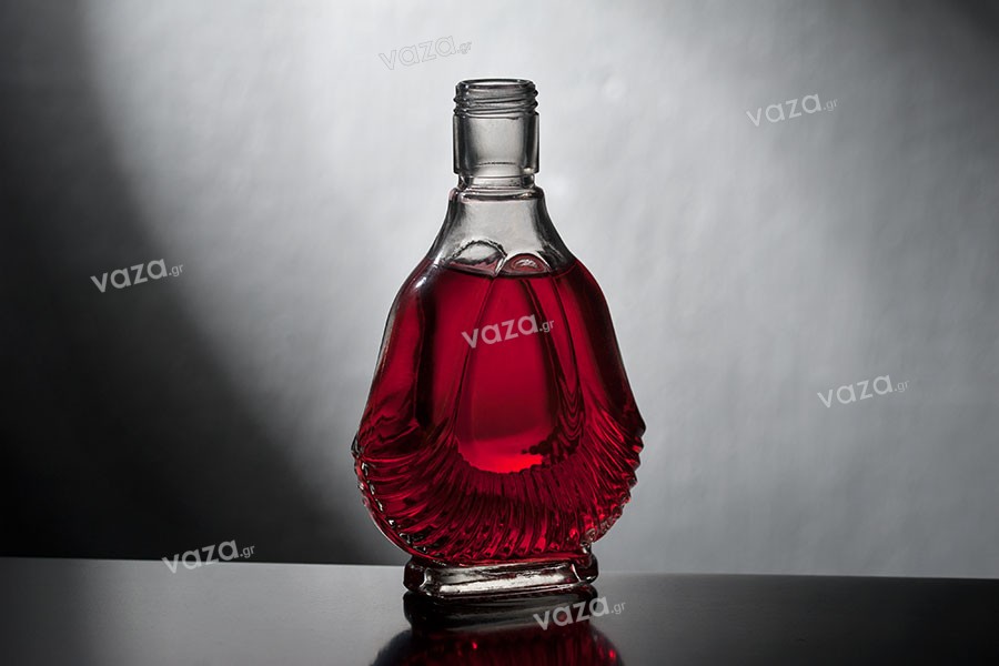 Bottiglia di vetro per olio-aceto, bevande o decorazione 90 x 38 x 145-130 ml