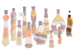 Bouteille en verre avec des légumes pour la décoration de la cuisine 180 ml-εικόνα_σύνθεση