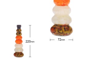 Bouteille en verre avec des légumes pour la décoration de la cuisine - 270 ml-εικόνα_σύνθεση