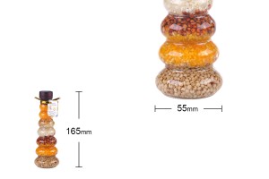 Bouteille en verre avec divers fruits secs pour la décoration de la cuisine - 100 ml-3