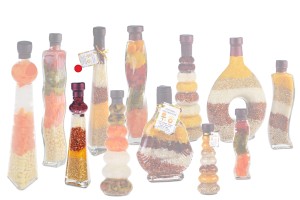 Μπουκάλι με διάφορους καρπούς γυάλινο για διακόσμηση της κουζίνας - 120 ml-εικόνα_σύνθεση