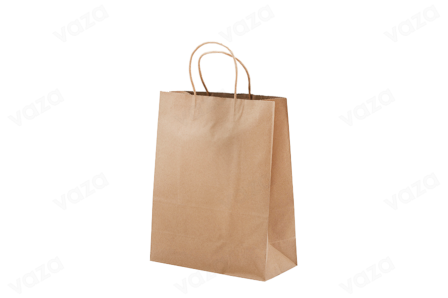 Sac cadeau en papier 260 x 120 x 330 mm avec poignée dans une variété de couleurs Sac cadeau en papier 260 x 120 x 330 mm avec poignée dans une variété de couleurs-photo_dimensions