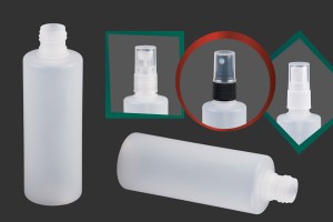 Flacon en plastique de 100 ml translucide (PP 18)-5