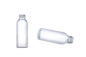 Flacon PET 55 ml transparent pour crèmes / huiles / shampooings PP 200