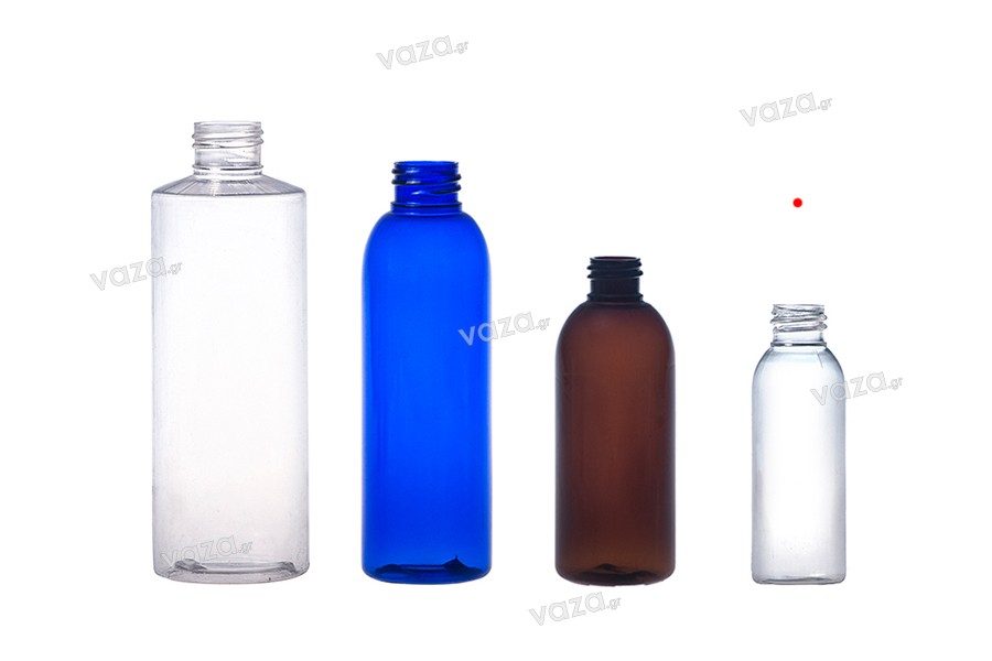 Flacon PET 55 ml transparent pour crèmes / huiles / shampooings PP 200