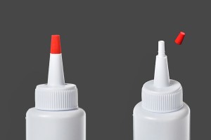 Μπουκάλι πλαστικό 100 ml με "μύτη" και καπάκι βιδωτό - 12 τμχ-εικόνα_διαστάσεις