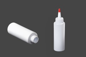 Μπουκάλι πλαστικό 100 ml με "μύτη" και καπάκι βιδωτό - 12 τμχ-εικόνα_σύνθεση