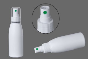 Weiße Kunststoffflasche 100 ml PP 24-εικόνα_σύνθεση