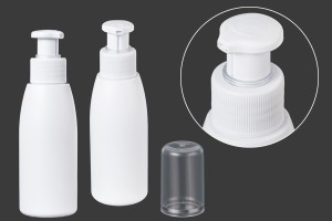 Weiße Kunststoffflasche 100 ml PP 24-εικόνα_σύνθεση