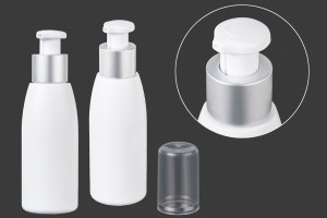 Weiße Kunststoffflasche 100 ml PP 24-εικόνα_σύνθεση