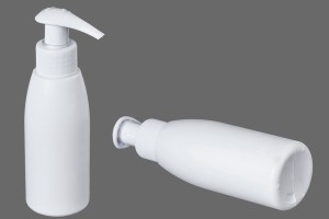 Weiße Kunststoffflasche 100 ml PP 24-εικόνα_σύνθεση