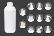 Weiße Kunststoffflasche 150 ml PP 24